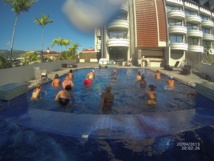 L’aquabike, un sport particulièrement bien adapté à Tahiti
