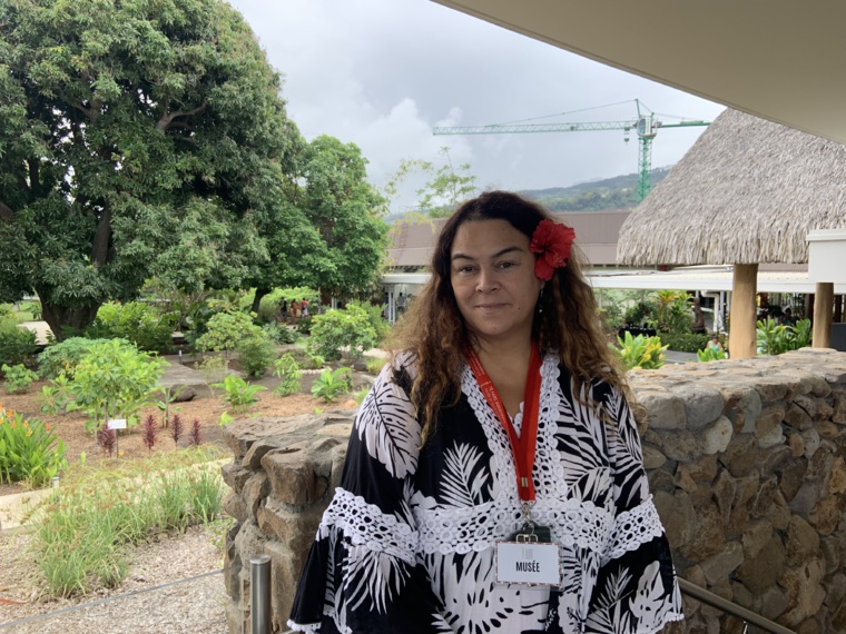 la directrice du musée de Tahiti et des îles, Hinanui Cauchois.