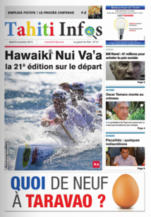 Le 6 novembre 2012, le premier numéro de Tahiti Infos