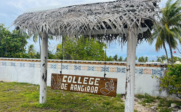 Le collège de Rangiroa ferme trois de ses bâtiments suite aux conclusions alarmantes d’une inspection de la commission de sécurité. Crédit photo : Facebook Collège de Rangiroa.