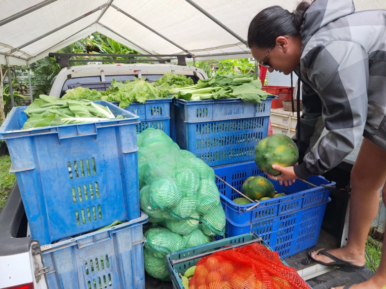 Les produits collectés auprès des agriculteurs partenaires alimentent les cantines scolaires et le centre de détention.