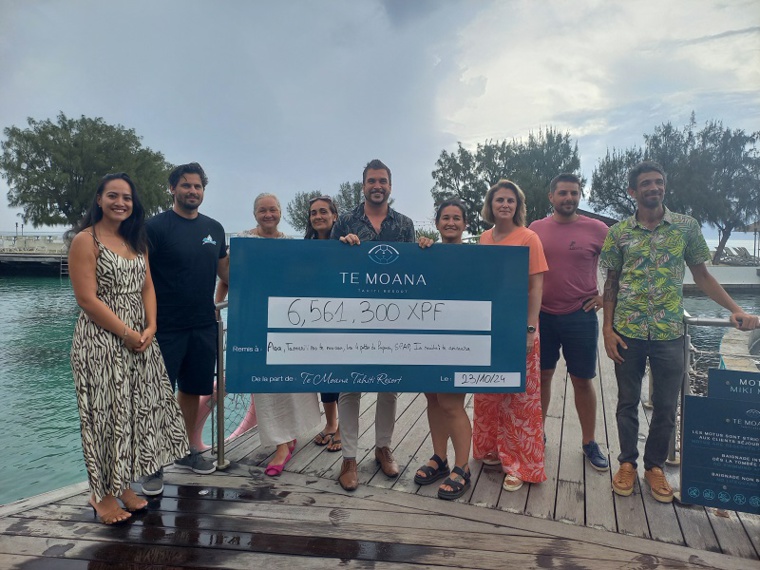 Cinq associations ont bénéficié des fonds récoltés au titre de l’écocontribution du Te Moana Tahiti Resort. En 2025, une sixième association pourra en bénéficier.