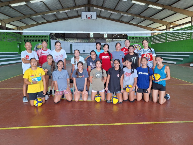 À Vairao, les filles ont enchaîné les exercices.