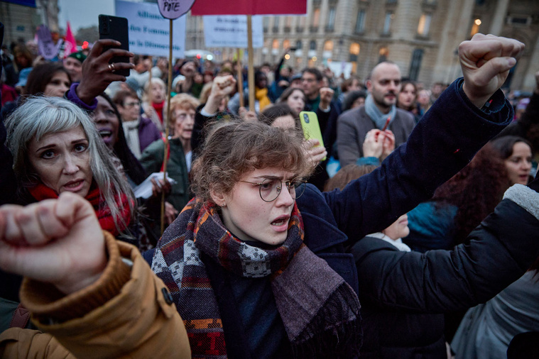 Manifestation du mouvement "Femme Vie Liberté". Crédit Kiran RIDLEY / AFP