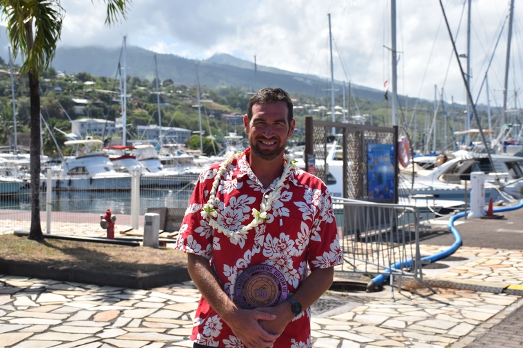 Steven Lorzil, vainqueur de la traversée en solitaire