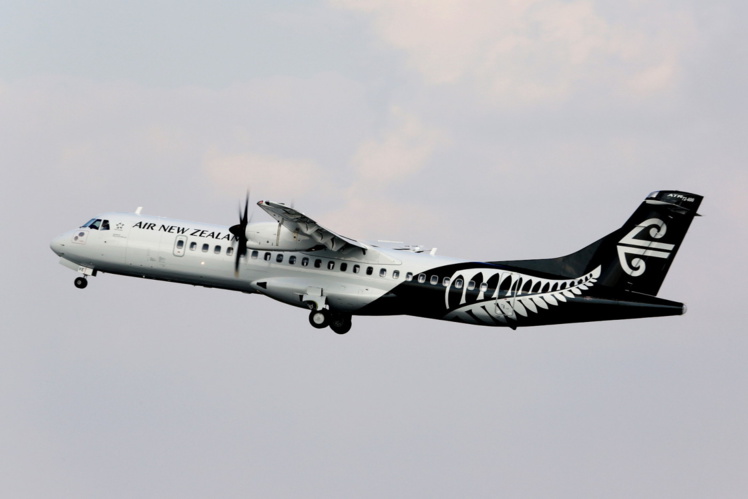 L’ATR 72-600 aux couleurs « fougère argentée » d’Air New Zealand.