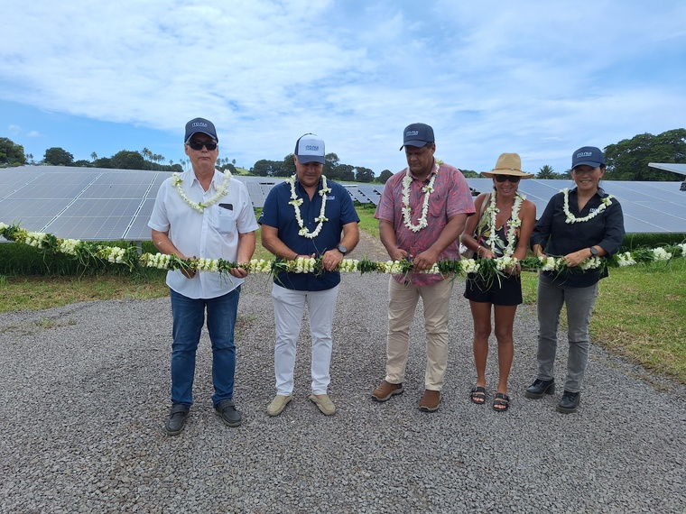 Inauguration de Fare Meri, en face du lycée Taiarapu Nui.