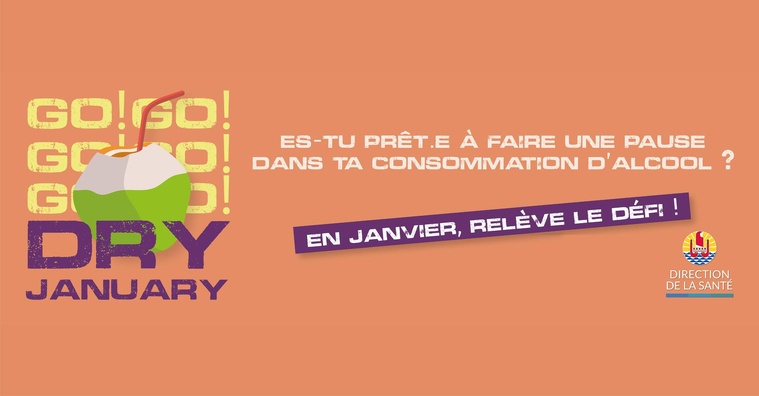 Les participants peuvent rejoindre la page Facebook “Dry January - Polynésie française” pour profiter de divers contenus (Crédit : Direction de la Santé).