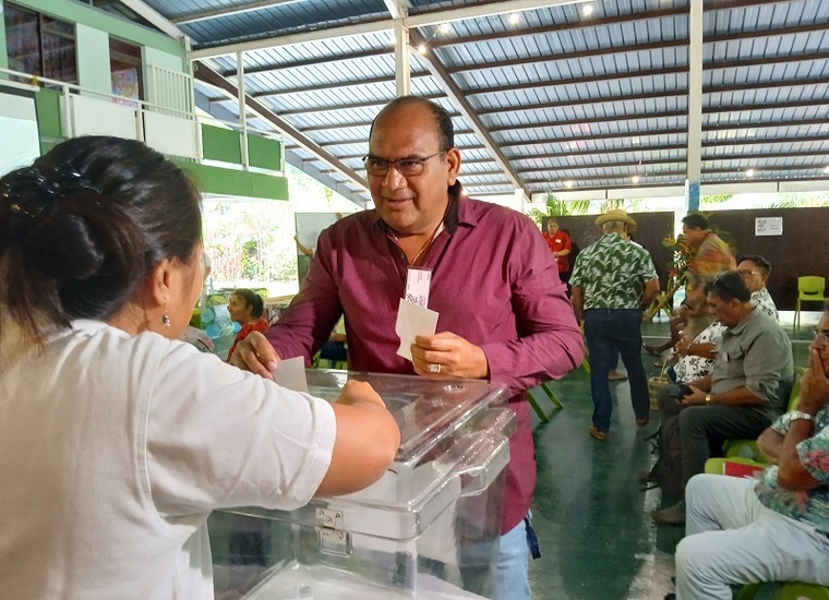 Tahuhu Maraeura, maire de Rangiroa a récolté 27 voix. crédit photo SD