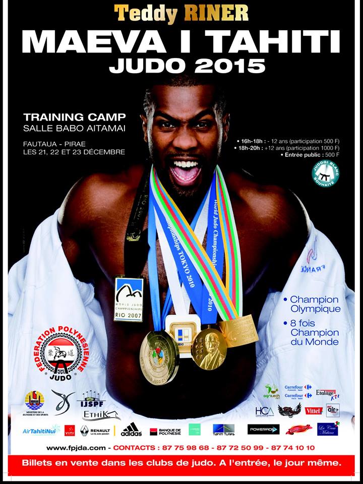 Huit fois champion du monde de judo, Teddy Riner à Tahiti