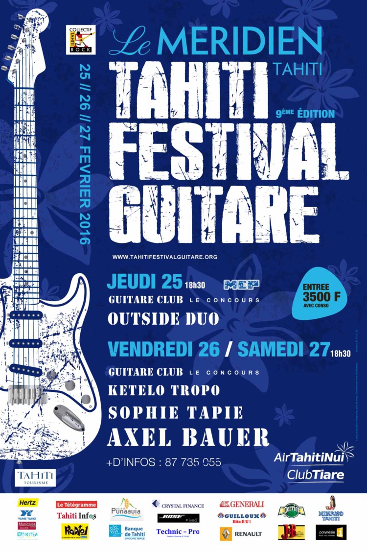 Tahiti Festival Guitare : les artistes offrent un avant-goût de la fête au lycée hôtelier de Punaauia