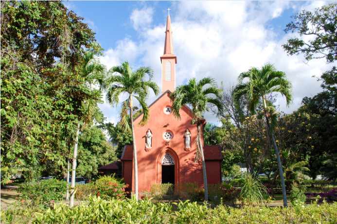 Chapelle épiscopale du Sacré-Cœur, à l’évêché de Papeete, Tahiti