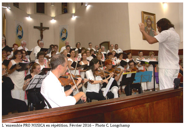 Pro Musica a donné deux concerts  baroques très applaudis à la cathédrale de Papeete