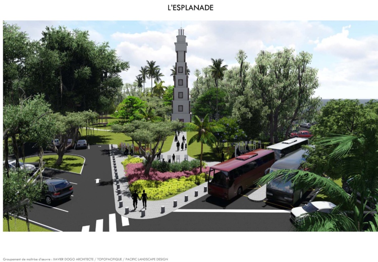 L'esplanade de la pointe Vénus, dans le projet d'aménagement présenté mercredi par Jean-Christophe Bouissou.