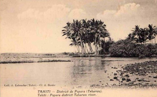 La plage Popoti à l’embouchure de la Taharuu