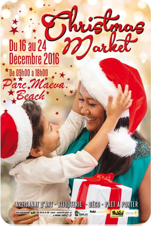 Un marché de Noël au parc Maeva Beach