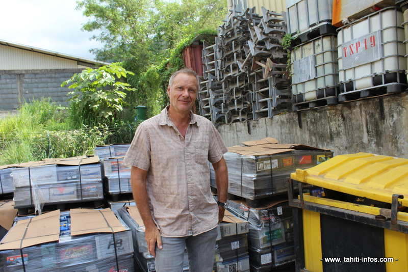 Jean-Paul Peillex, directeur général de Technival, sur le site de Tipaerui.