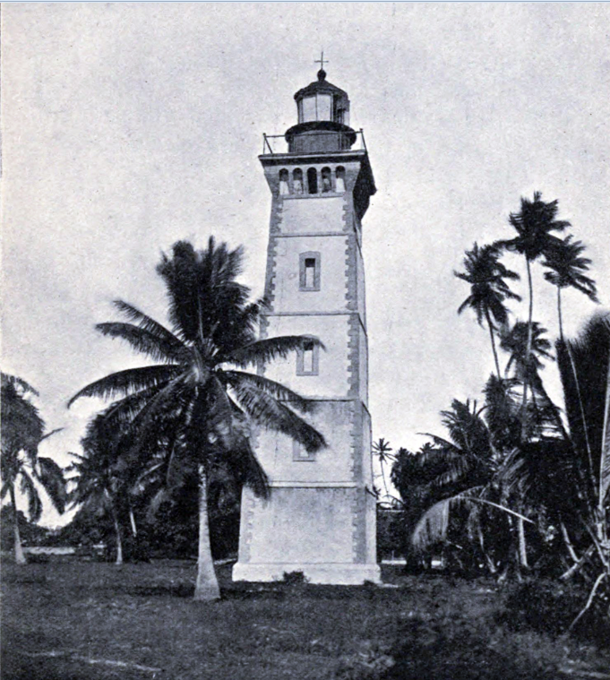 Le phare de la pointe Vénus en 1906. Photo Coulon