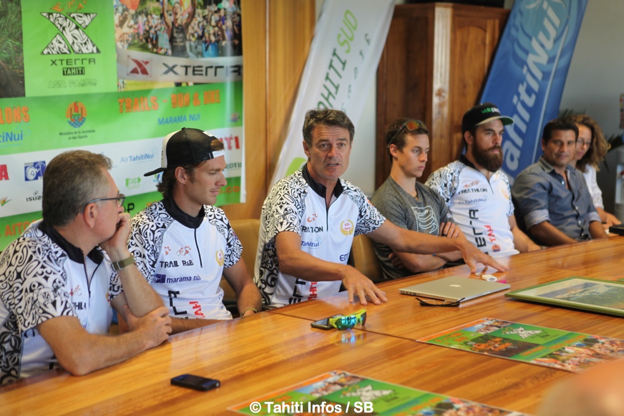 Jean Michel Monot est également le président de la fédération tahitienne de triathlon