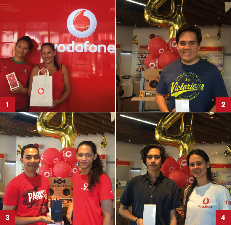 Grand jeu anniversaire des 4 ans de Vodafone : des gagnants qui ont le smile !