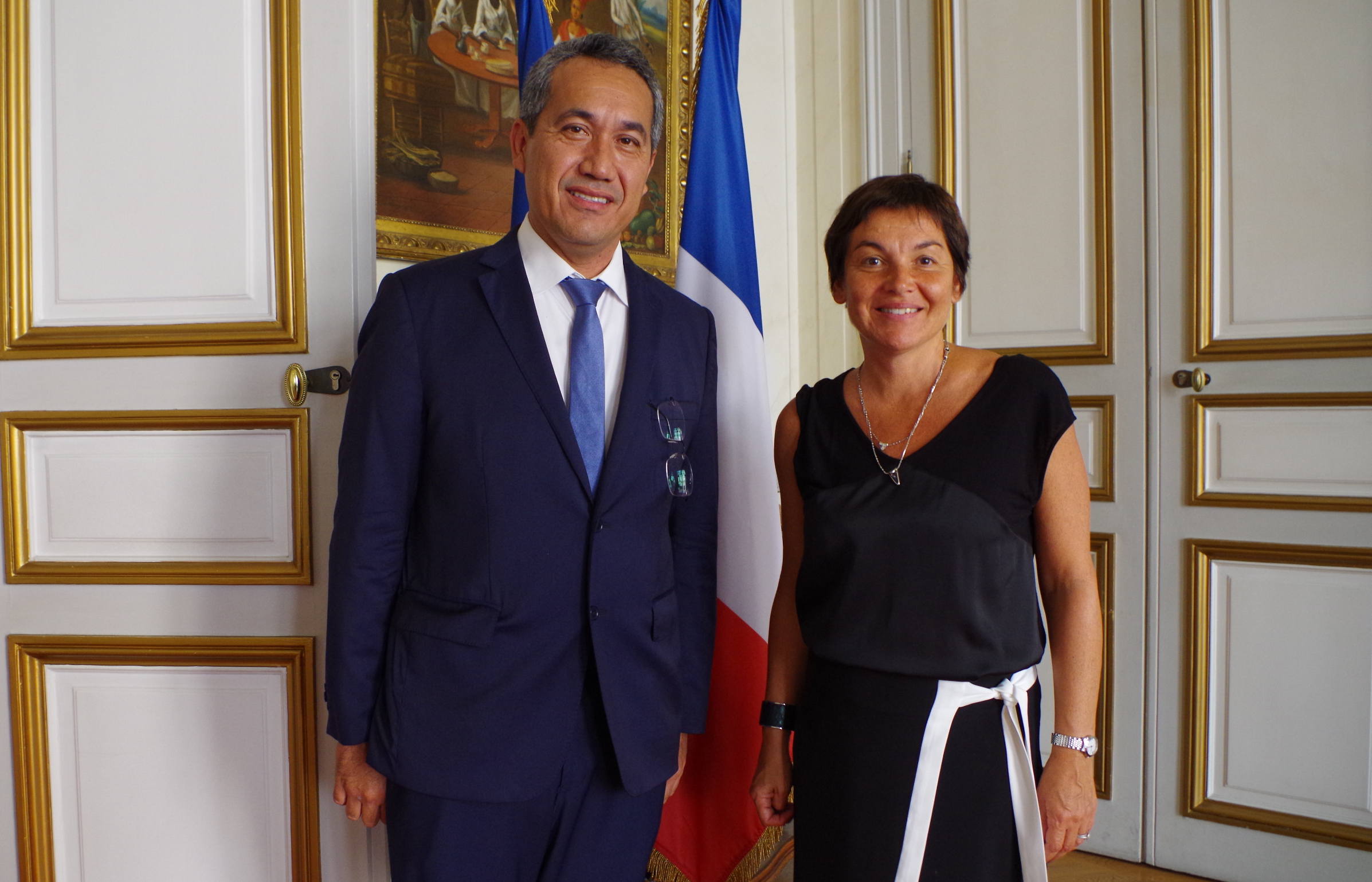 Marcel Tuihani rencontre la ministre des Outremer