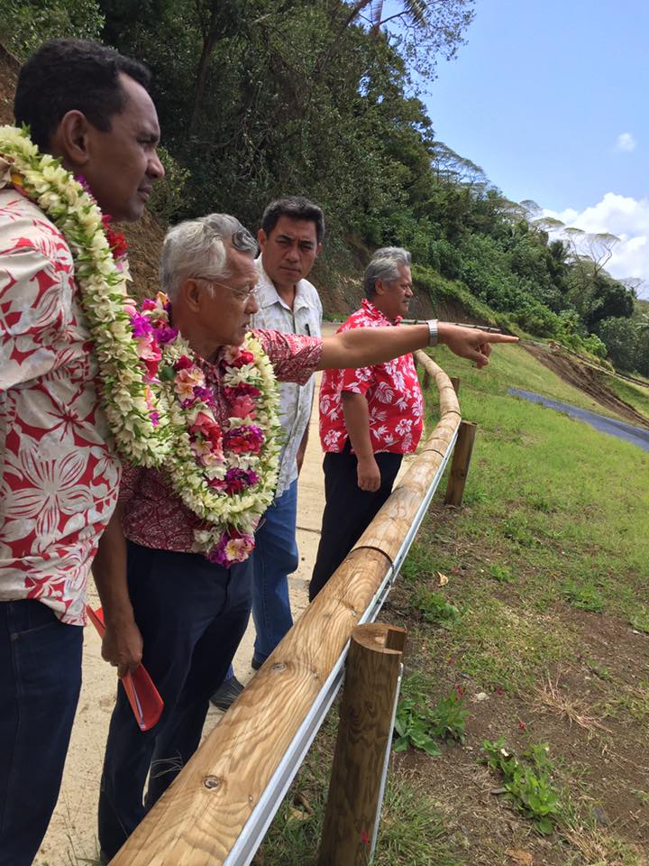 Tearii Alpha en visite à Bora Bora pour une réunion de travail