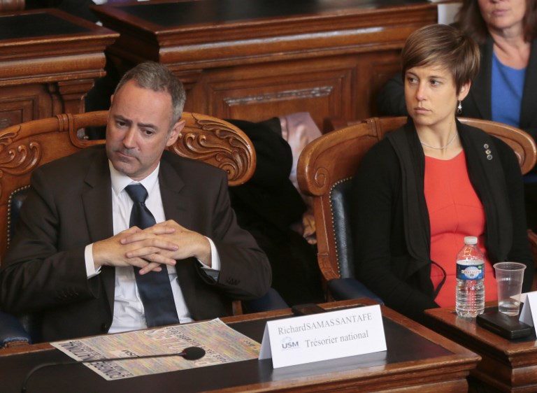 Céline Parisot, secrétaire générale de l'ASM (à droite).