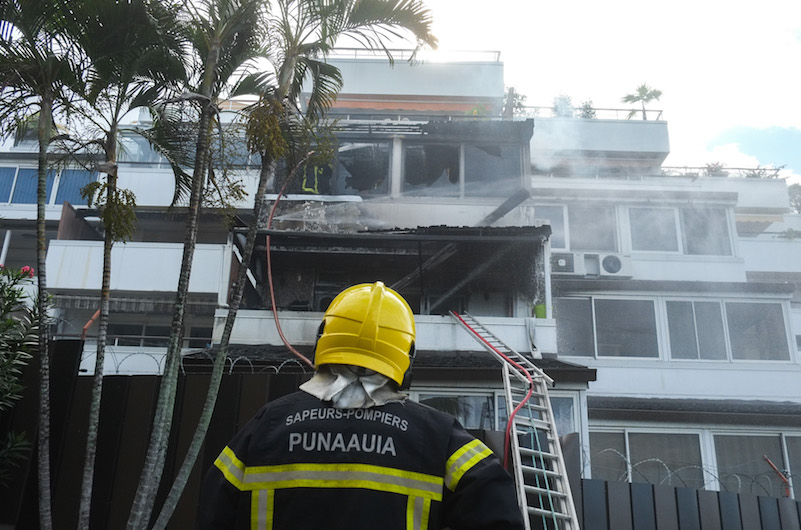 Incendie de deux appartements à Punaauia