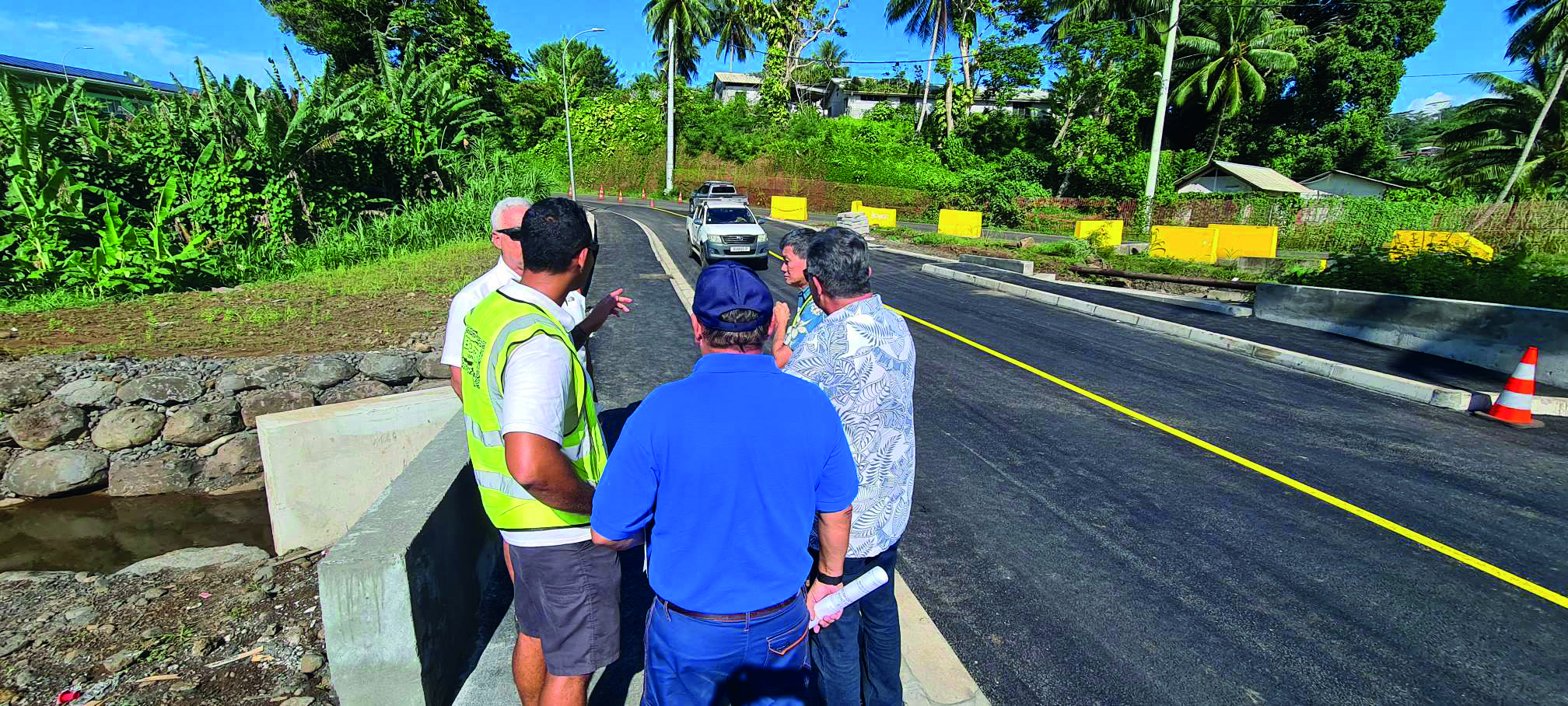 Réouverture du pont de Vairua à Taravao