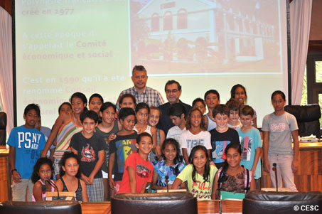 L’école Ohiteitei de Taravao en visite au CESC