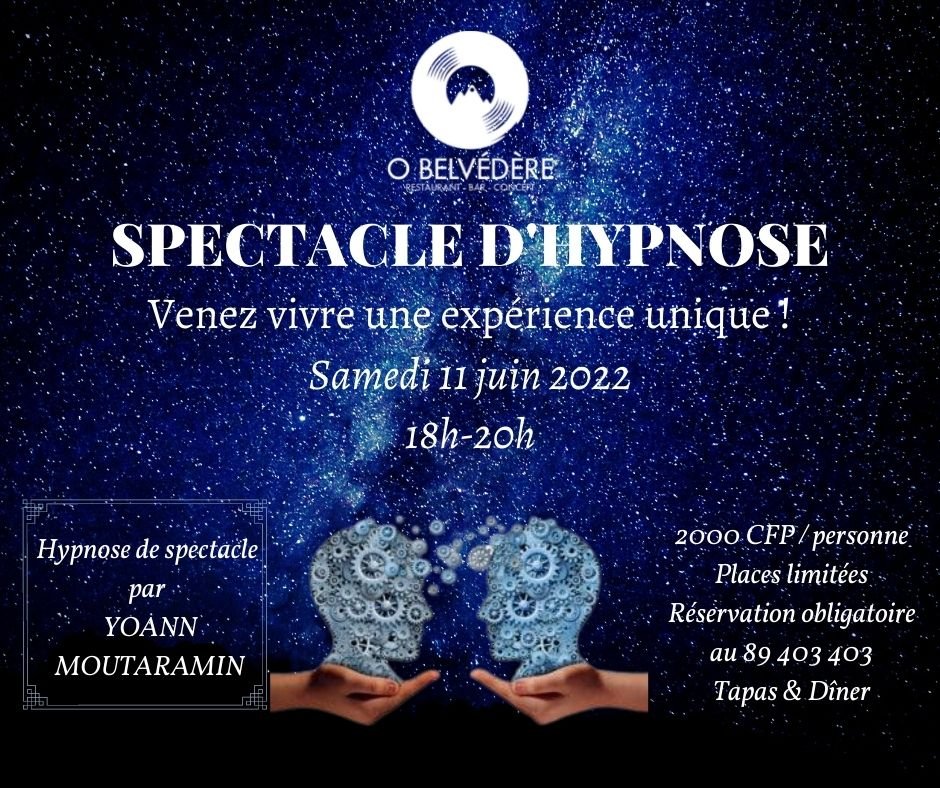 Un spectacle d’hypnose à Tahiti le 11 juin