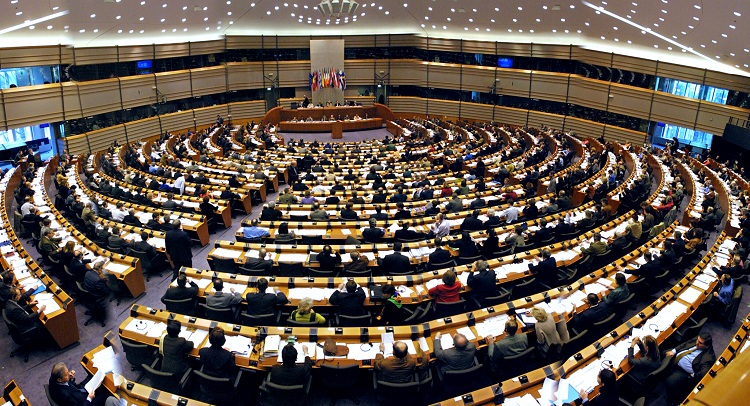 Le parlement européen à Bruxelles.