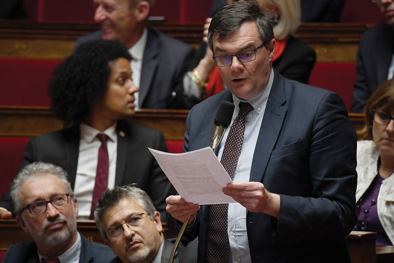 M. Rebeyrotte a reçu lundi un rappel à l'ordre par la présidente de l'Assemblée Yaël Braun-Pivet (LREM). HRISTOPHE ARCHAMBAULT / AFP