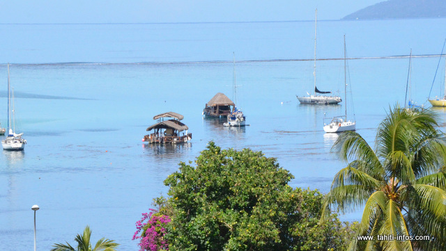 Il n'existe pour l'instant, en Polynésie française, aucune réglementation concernant la location des pirogues flottantes de Taapuna à Punaauia. Elles reçoivent pourtant chaque week-end un public nombreux venu faire la bringue sur l'eau.