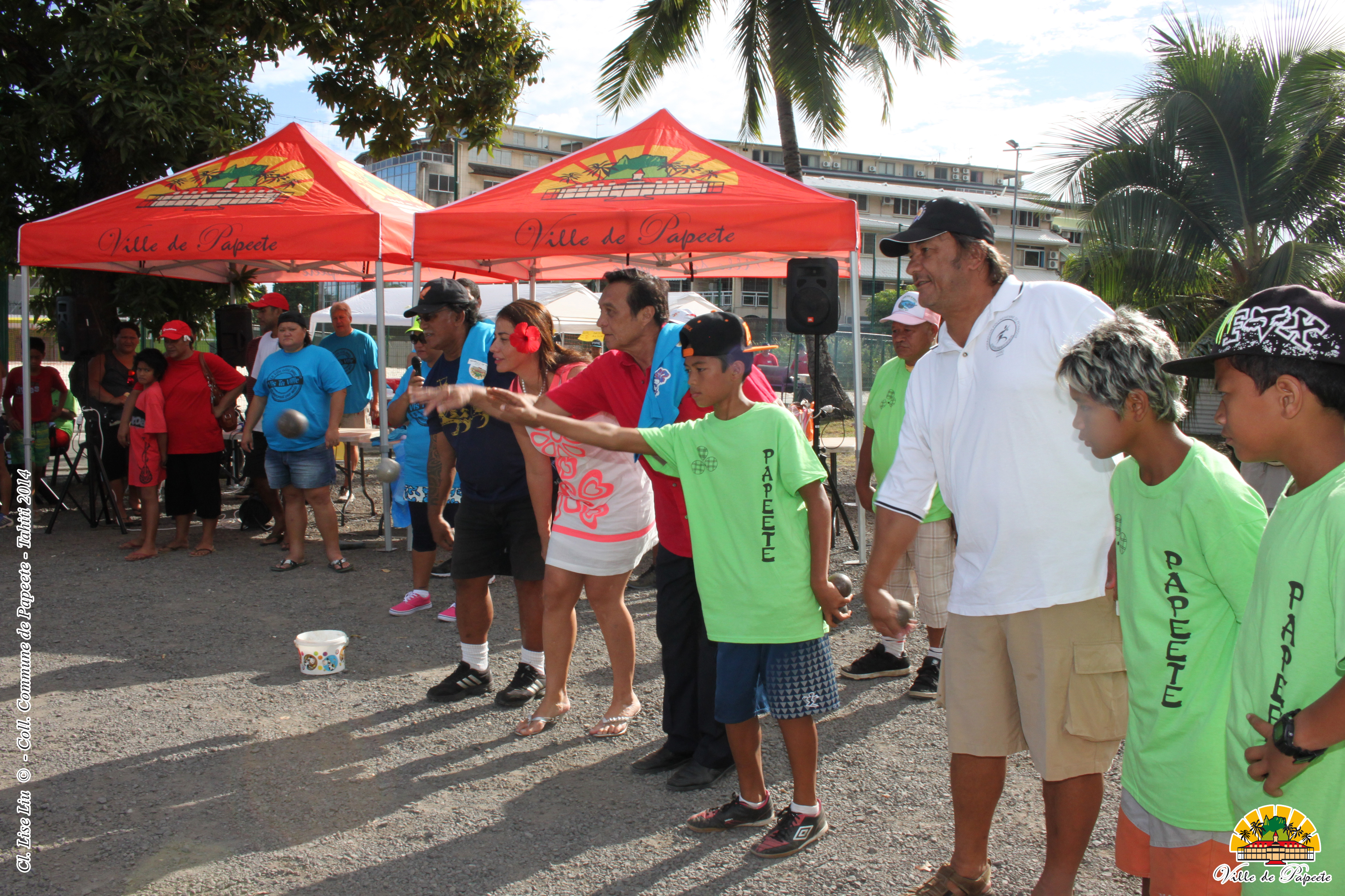 Ouverture du tournoi inter-quartiers de pétanque