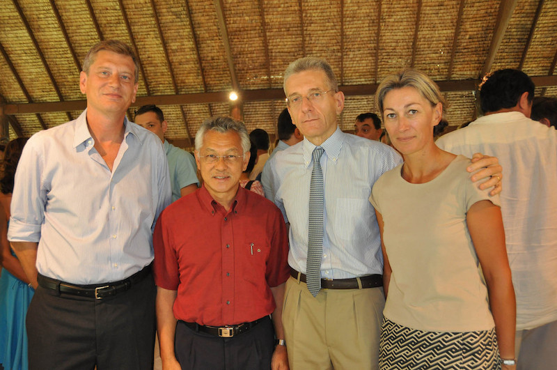 Éric Spitz lors de son départ du secrétariat général du haut-commissariat en 2010.