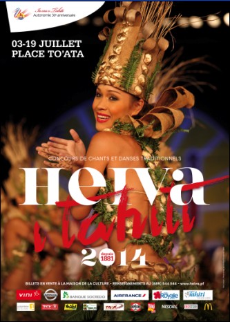 Heiva 2014: Soirée du 19 juillet (lauréats) à guichet fermé
