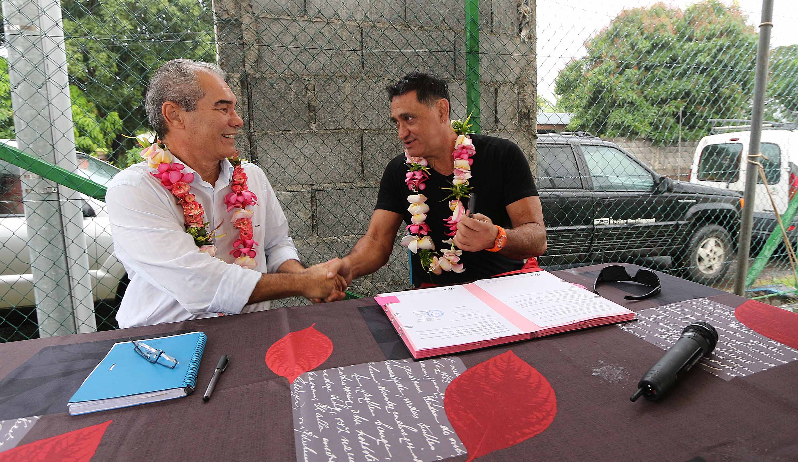 Inauguration d’un terrain de beach-volley à Fautaua