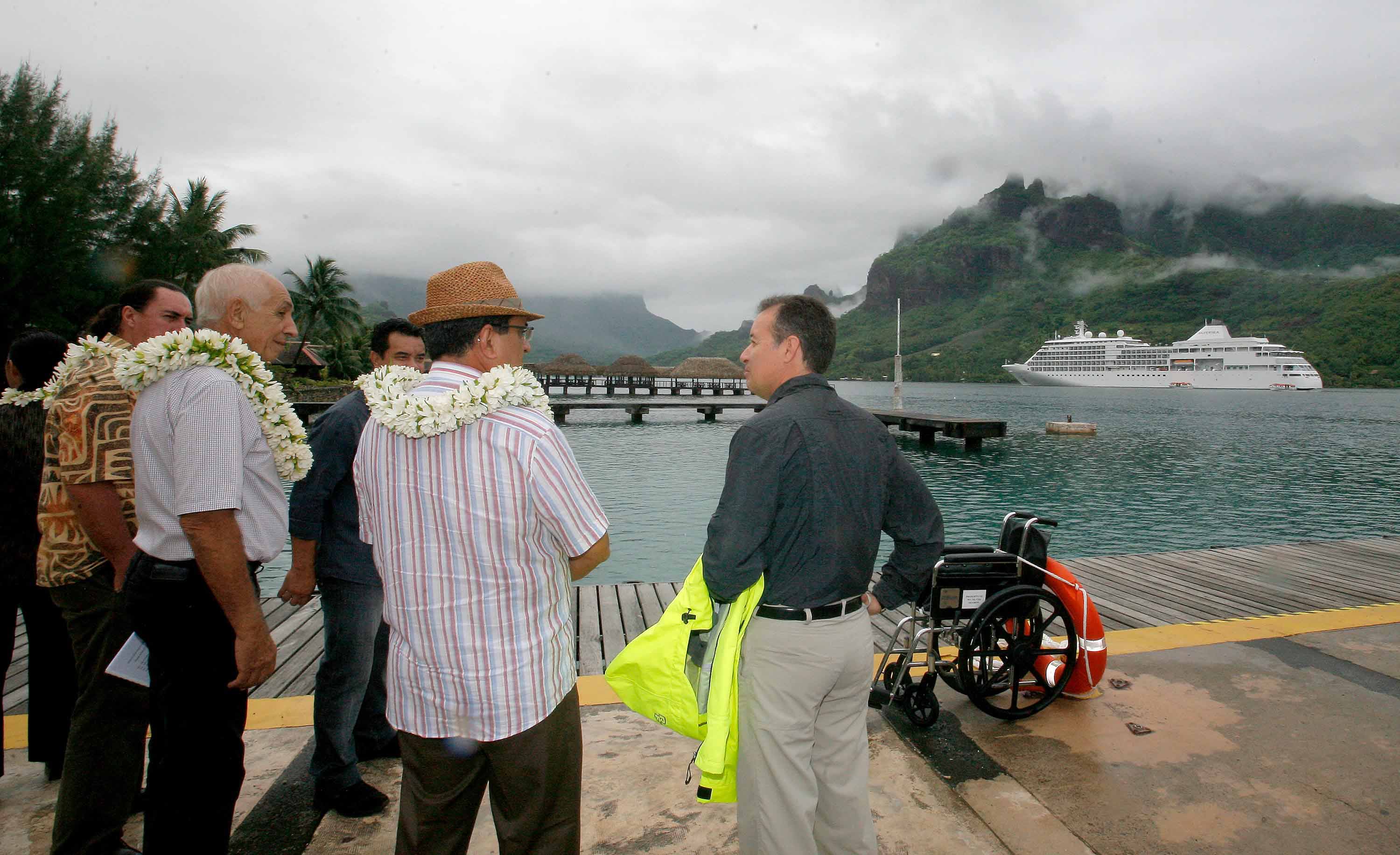 Le président à Moorea pour faire le point sur les chantiers