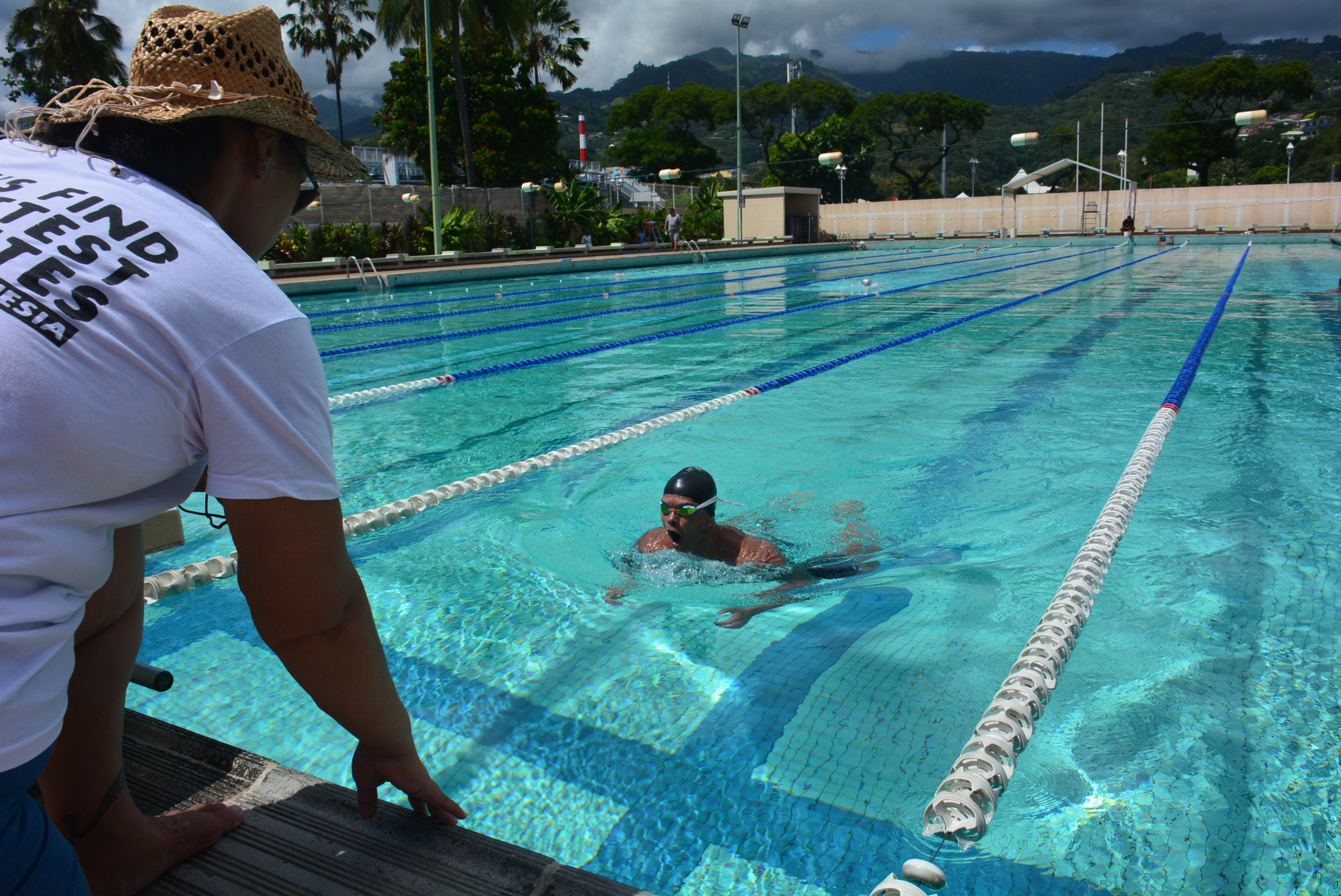 Comme lors de la précédente édition, de la natation était également au menu de ces Polynesian Battle Games.
