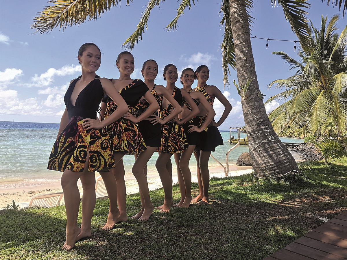 Les candidates à l'élection de Miss Raromatai.