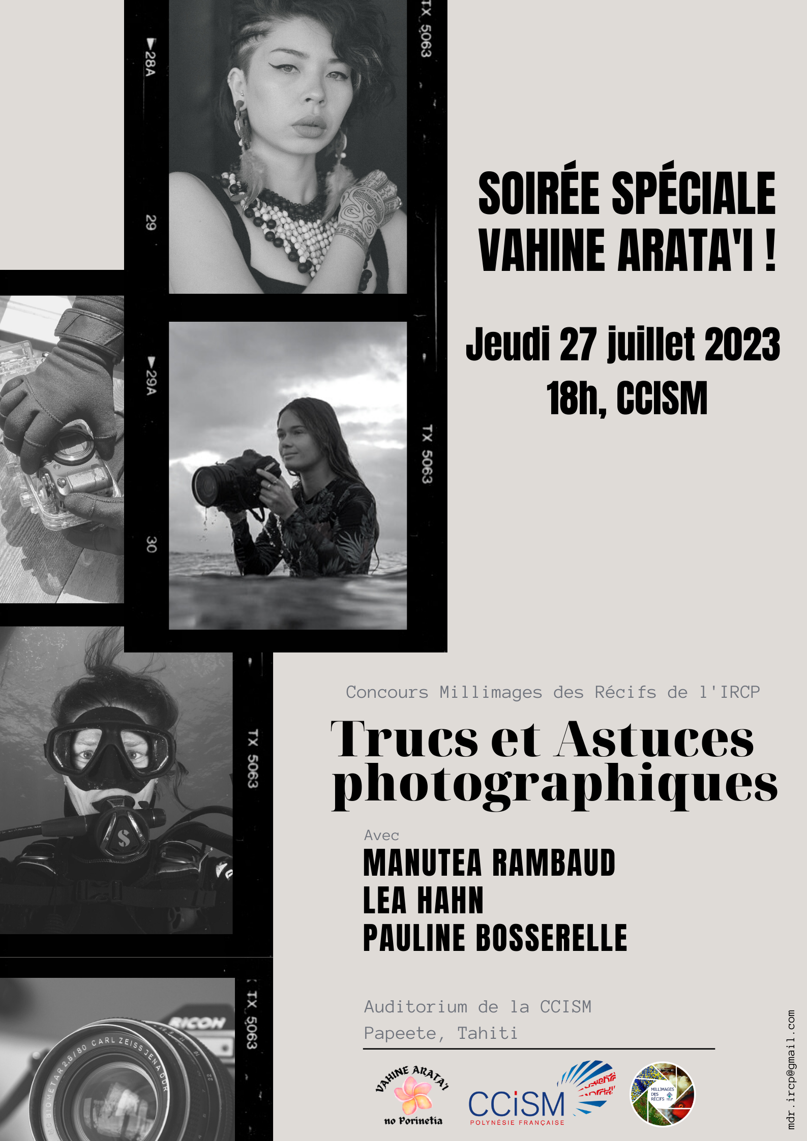 Une soirée “trucs et astuces photographiques” pour les vahine