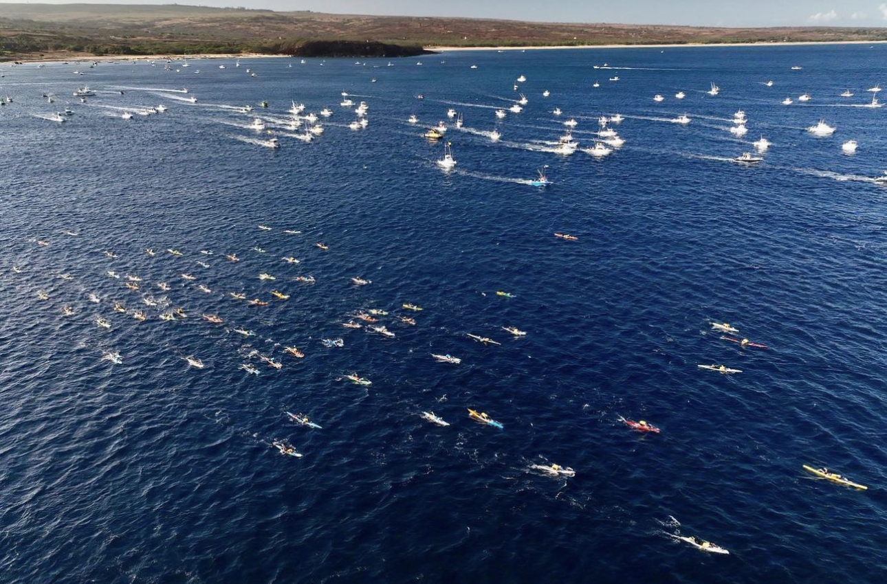 250 compétiteurs ont fait la traversée de Molokai à Oahu pour cette 24ème édition des Paddleboard World Championships. (photo : Molokai2Oahu event)