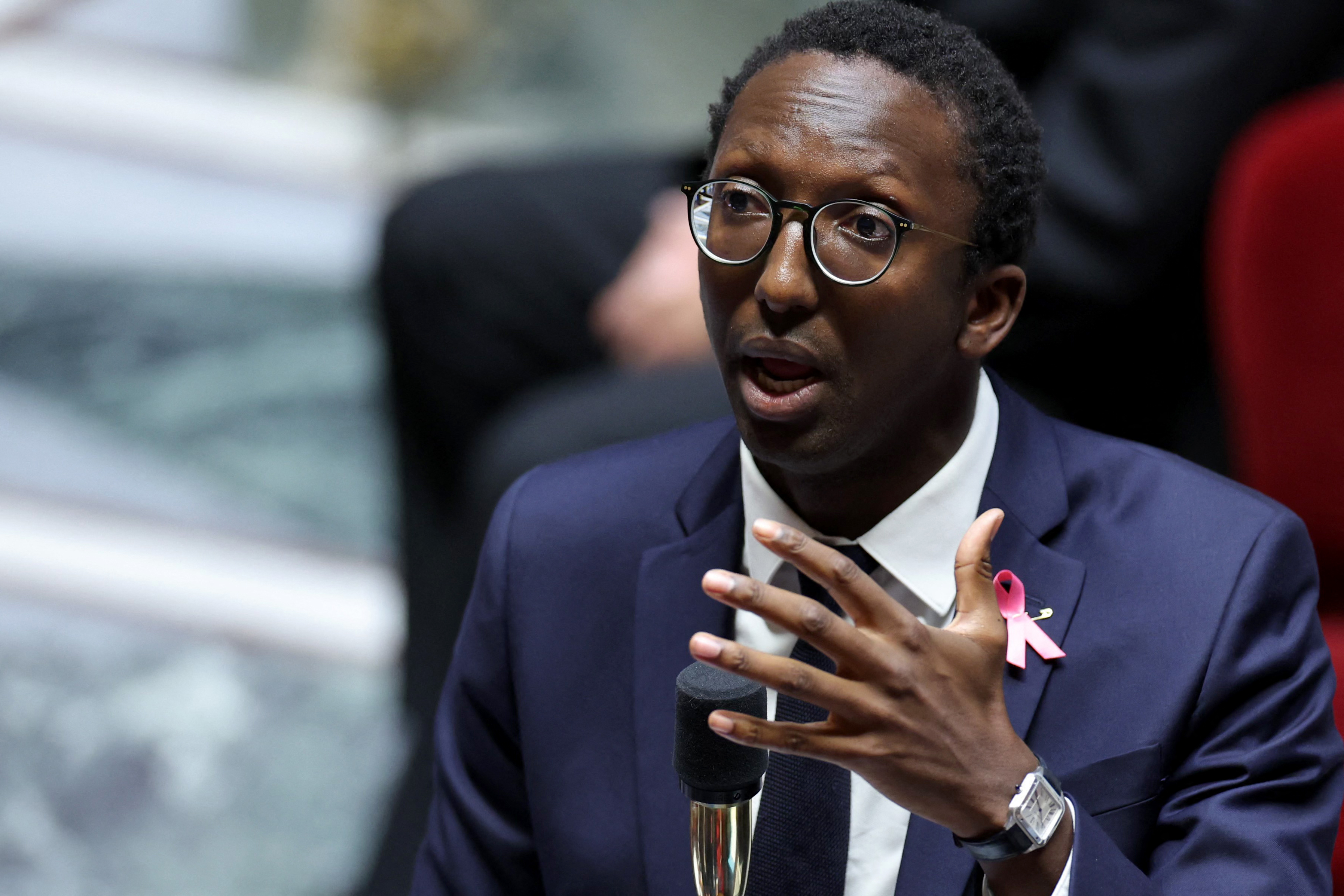 Hervé Berville, secrétaire d'État chargé de la mer, à l'Assemblée nationale le 3 octobre. Crédit photo : Thomas Samson/AFP.