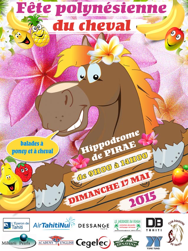 Journée polynésienne du cheval à l'Hippodrome de Pirae