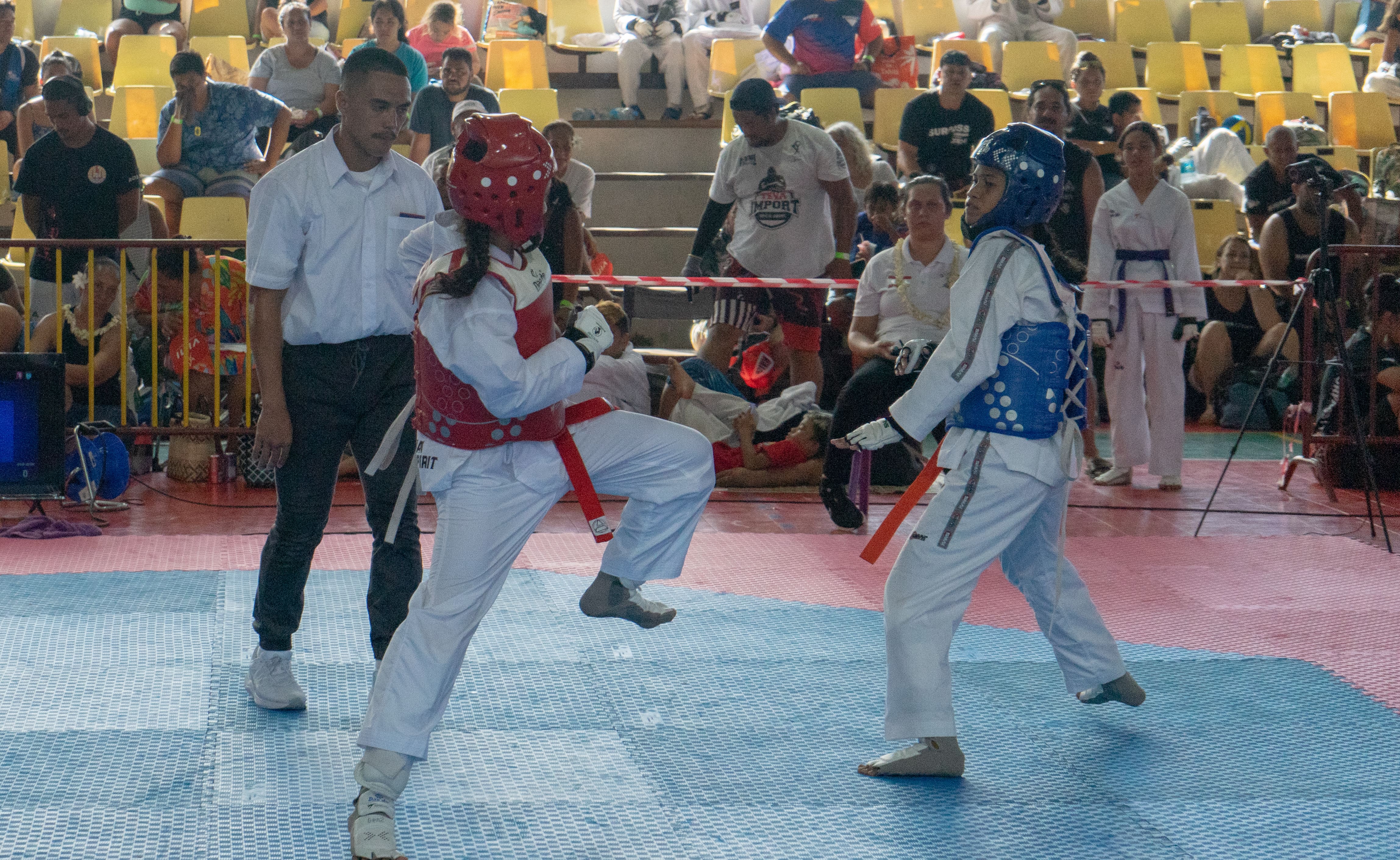 Le club Nahiti Taekwondo s’impose avec 24 médailles d’or et 34 médailles au général.  Crédit : Tom Larcher