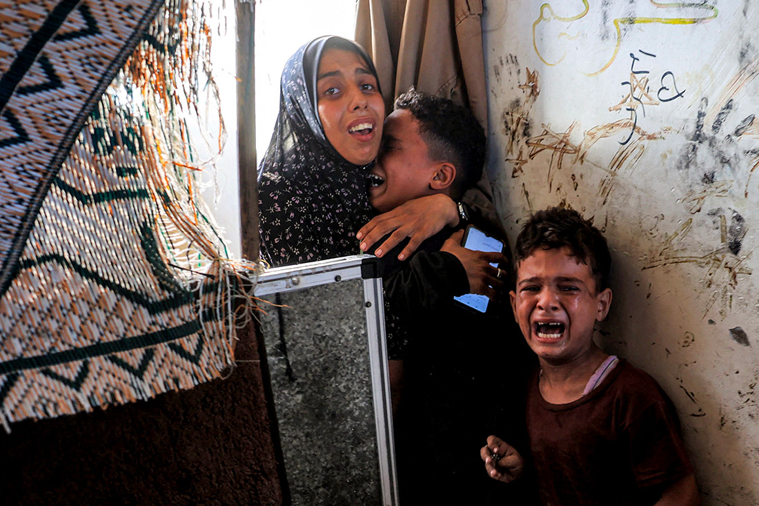 Des experts de l'ONU ont accusé mardi Israël de mener une "campagne de famine ciblée", qui a entraîné la mort d'enfants dans le territoire. Eyad BABA / AFP