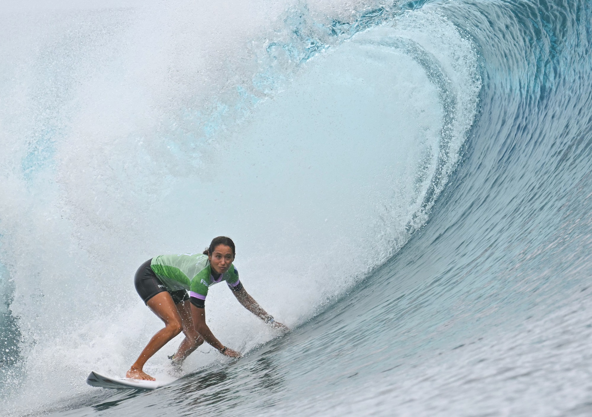 Vahine Fierro n’a fait qu’une bouchée de ses adversaires (Crédit : AFP/Jérôme Brouillet).