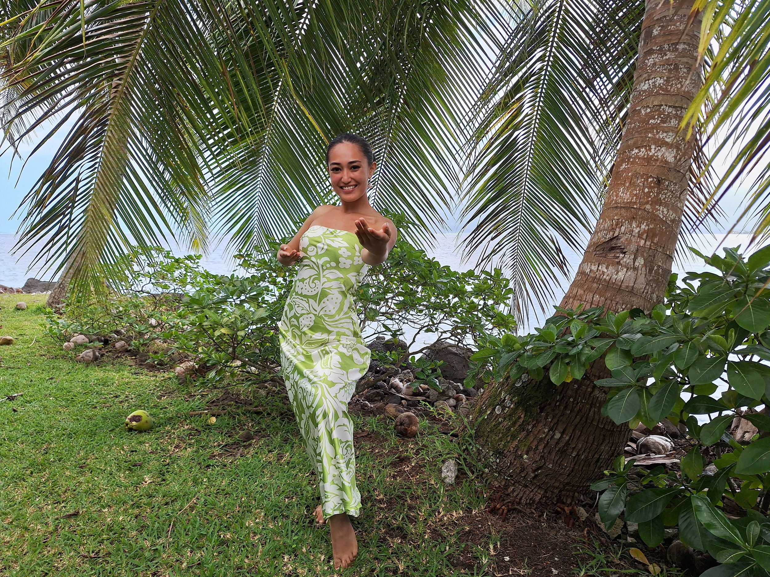 À 19 ans, Tokahi Cadousteau est prête à vivre de sa passion pour le ‘ori Tahiti (Crédit : Anne-Charlotte Lehartel).