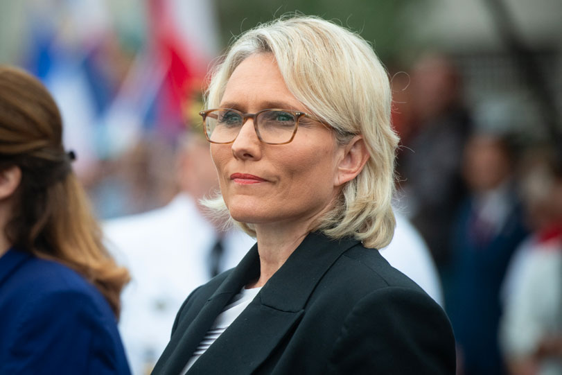 Les deux élues, Laura Vendegou et Virginie Ruffenach (en photo), ont été violemment prises à partie. Delphine MAYEUR / AFP